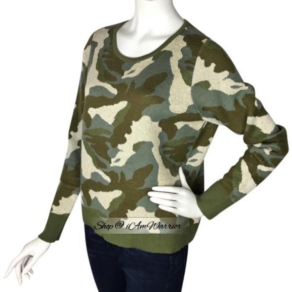 International Concepts NWT camo metallic crewneck sweater *shop@iamwarrior - Picture 3 of 11